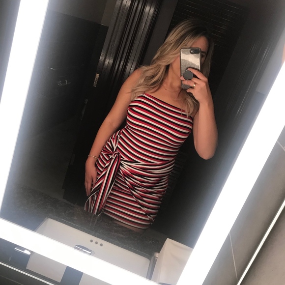 Spaghetti Strap Striped Bodycon Mini Dress - Picture 5 of 5
